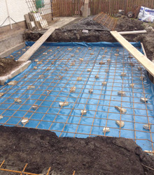Raft foundation in Cumbernauld